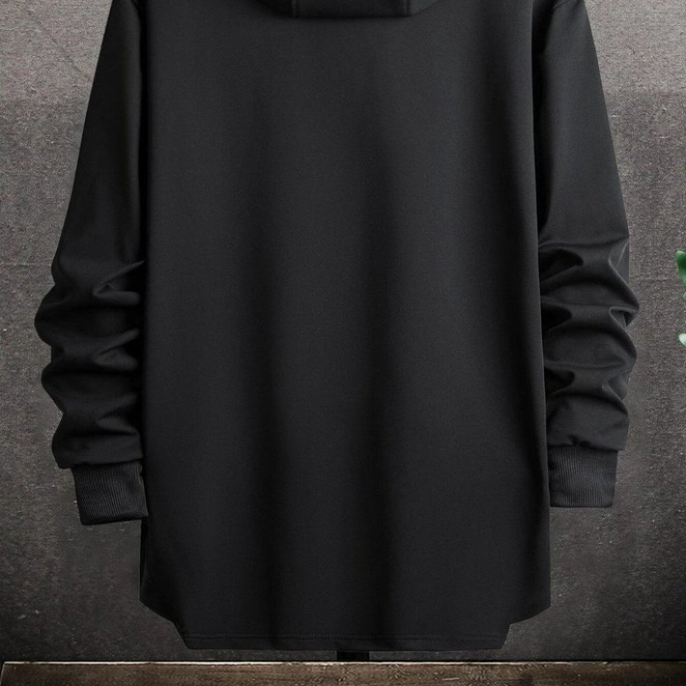 Black Mens Hoodie - Picture 4 of 7